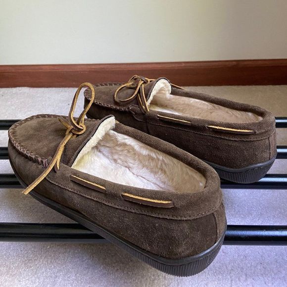 MINNETONKA Men Suede Moccasin - NEW - NWOB - Picture 4 of 8